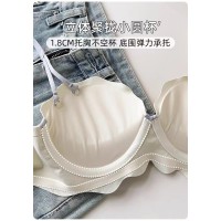 新款无痕内衣女小胸聚拢舒适显大无钢圈防下垂透气少女文胸罩