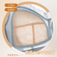 蕾丝内衣女大胸显小薄款聚拢显瘦防下垂收副乳透气无钢圈调整文胸