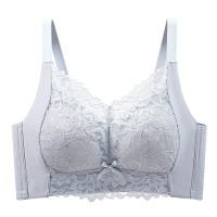 蕾丝内衣女大胸显小薄款聚拢显瘦防下垂收副乳透气无钢圈调整文胸