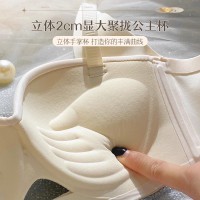 提拉公主杯内衣女小胸聚拢显大半杯无痕无钢圈收副乳防下垂文胸罩