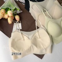 衣架款凉感冰丝无痕美背内衣超薄聚拢乳胶固定杯抹胸软支撑吊带