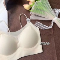 衣架款凉感冰丝无痕美背内衣超薄聚拢乳胶固定杯抹胸软支撑吊带