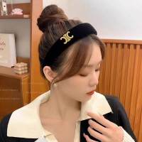 黑色丝绒发箍女款小香风复古宽边压发头箍秋冬网红高颅顶发卡头饰