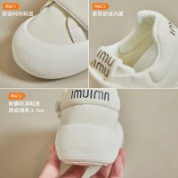 2024秋季魔术贴小白鞋新款韩版ins女学生增高运动板鞋潮休闲N