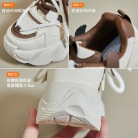 ins韩版新款老爹鞋女2024春季学生运动跑步鞋休闲厚底增高YB2802