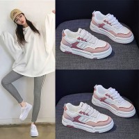 小白鞋女2024冬季新款透气学生板鞋ins潮韩版增高板鞋休闲HW618