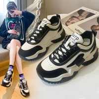老爹鞋女ins潮2024春季新款百搭网红炸街学生厚底增高休闲运动鞋