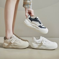2024春季小白鞋新款韩版ins女学生厚底增高运动板鞋休闲街拍G3505