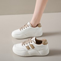 2024春季小白鞋新款韩版ins女学生厚底增高运动板鞋休闲鞋XQ