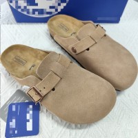 秋冬季加绒包头拖软木底勃肯鞋Teddy系列时尚外穿博肯毛毛鞋女款