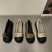 法式平底小香风玛丽珍鞋女鞋子2024年春秋新款软底一脚蹬浅口单鞋