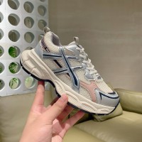 老爹鞋女网鞋2024年新款阿甘鞋秋季厚底老爹鞋女款情侣百搭小白鞋