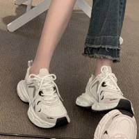 老爹鞋女情侣2024新款小白鞋轻便秋季女鞋子百搭厚底休闲运动鞋女