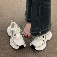 老爹鞋女情侣2024新款小白鞋轻便秋季女鞋子百搭厚底休闲运动鞋女