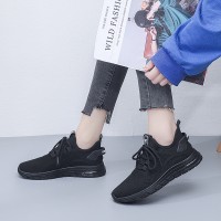 飞织运动鞋女2024春季新款跑步鞋软底透气健身鞋百搭外贸大码女鞋