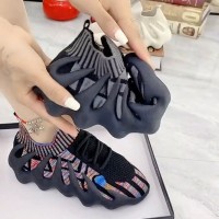 飞织运动休闲鞋女透气系带厚底八爪鱼网鞋训练健身鞋跳绳跑步鞋