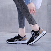 鞋子女2024新款时尚平底休闲潮流初中学生网面透气跑步运动鞋