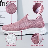 网鞋女士秋季款透气休闲运动鞋一脚蹬懒人鞋shoes软底鞋子女