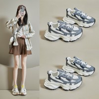 ins韩版新款老爹鞋女2024春季学生运动跑步鞋休闲厚底增高BA2809