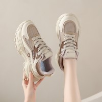 ins韩版新款老爹鞋女2024春季学生运动跑步鞋休闲鞋厚底增高QRJ06