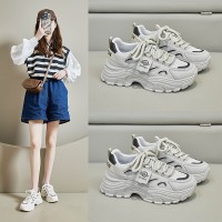 ins韩版新款老爹鞋女2024春季学生运动跑步鞋休闲鞋厚底增高T73