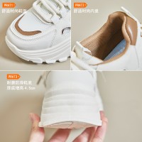 ins韩版新款老爹鞋女2024春季学生运动跑步鞋休闲鞋厚底增高T73