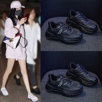 ins韩版新款老爹鞋女2024春季学生运动跑步鞋休闲鞋厚底增高Q005