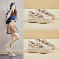 ins潮韩版新款老爹鞋女2024夏季学生运动休闲鞋网面透气增高