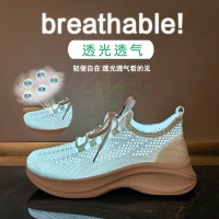 ins韩版飞织鞋2024夏季新款学生运动鞋透气健身跑步休闲街拍F987