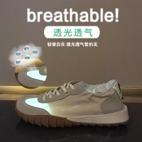 ins韩版阿甘鞋女潮2024夏季透气新款学生跑步运动休闲鞋街拍CQ150