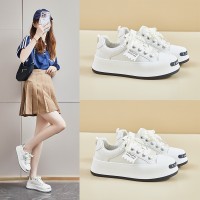 ins韩版小白鞋女2024夏季新款厚底增高学生板鞋透气休闲街拍Y7606