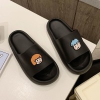 踩屎感厚底拖鞋女卡通可爱家用洗澡防滑可外穿凉拖鞋夏季情侣ins