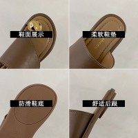 套趾凉拖鞋女外穿春夏季新款厂家直供平底一字拖沙滩凉拖时尚女鞋