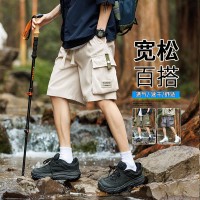 新款大码休闲短裤男生夏季薄款五分马裤男生宽松男款运动工装裤子