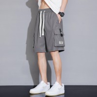 新款大码休闲短裤男生夏季薄款五分马裤男生宽松男款运动工装裤子