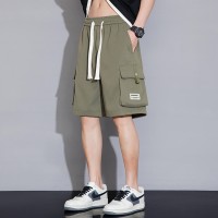 新款大码休闲短裤男生夏季薄款五分马裤男生宽松男款运动工装裤子