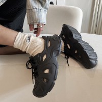 外穿凉鞋软底踩屎感沙滩鞋男女包头拖鞋潮牌懒人洞洞鞋T66
