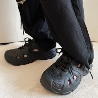 外穿凉鞋软底踩屎感沙滩鞋男女包头拖鞋潮牌懒人洞洞鞋T66