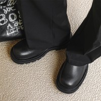 夏季高级感厚底一脚蹬半拖鞋男懒人圆头德比鞋95963