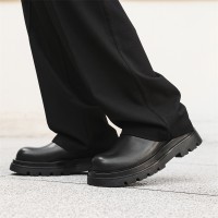 夏季高级感厚底一脚蹬半拖鞋男懒人圆头德比鞋95963