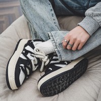 脏辫面包小众鞋原创设计男士增高厚底运动鞋高街运动滑板鞋子