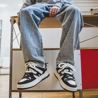 脏辫面包小众鞋原创设计男士增高厚底运动鞋高街运动滑板鞋子