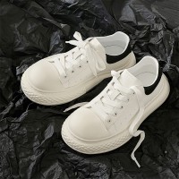 高街ins厚底小白鞋男小众翘头丑萌板鞋运动老爹鞋YD28355