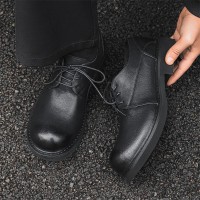 日系复古手工大头皮鞋男高级感通勤软皮低帮厚底德比鞋93130