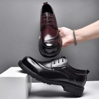 2024春季新款男鞋真皮商务正装休闲皮鞋男士英伦风潮流百搭结婚鞋