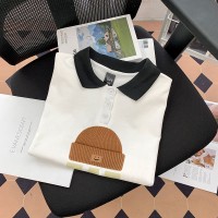 纯棉T恤翻领短袖夏季中大童套头单排扣童装夏天