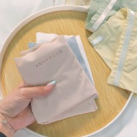 裸感蜜桃冰丝无痕一片式女士内裤纯棉抑菌档透气舒适提臀中腰