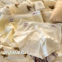 A类婴儿棉女士大码无痕纯棉内裤女全棉5A抗菌中腰胖MM200斤内裤