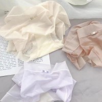 冰丝无痕超薄款速干三角裤大码中腰夏季全棉内裆内裤女士性感秋冬