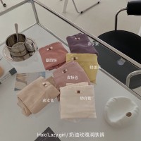 奶油玫瑰润肤裤奶油色系无痕舒适一片式中腰女士三角内裤
